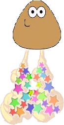Pou star jump game icon