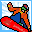 Snowboard game icon